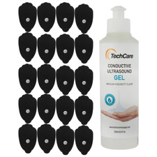 Tens Unit Muscle Stimulator Replacement Electrode Patches With Conductive Gel