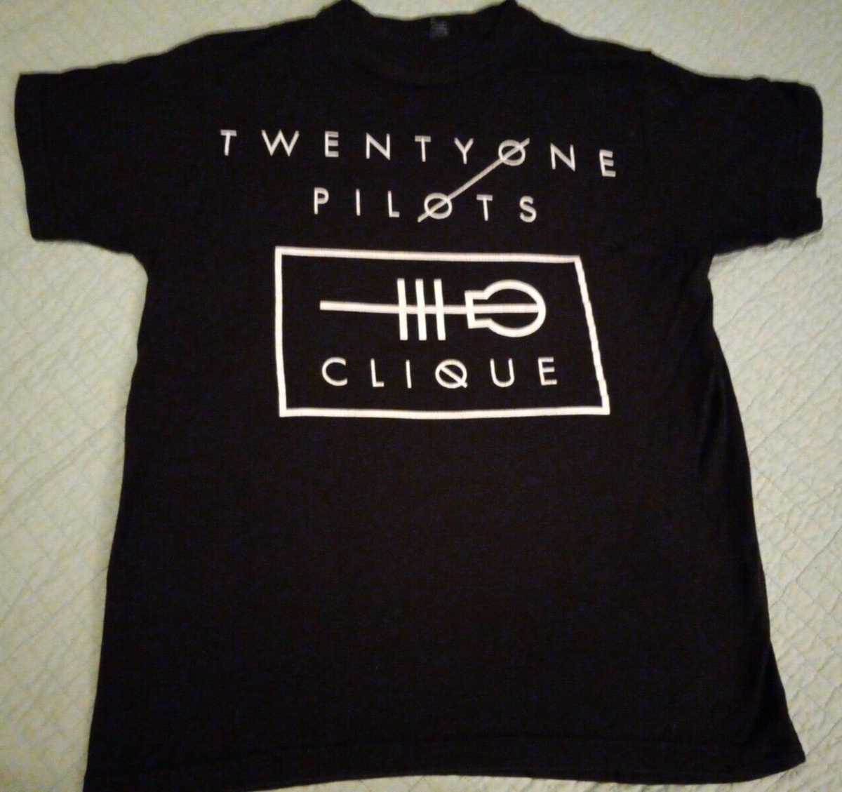 Unisex Medium Tultex Black Twenty One Pilots Clique Band T Shirt