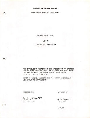 AH-56A Cheyenne Helicopter Familiarization Manual Flight Manual