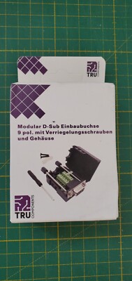 TRU COMPONENTS T1904C089 D-SUB Einbaubuchse Polzahl: 9 Schrauben _0,04_5