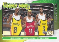 Jrue Holiday Aaron Holiday Justin Holiday 2020-21 NBA Hoops Jersey Swap #4