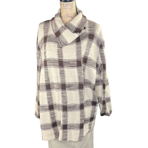 Lauren Ralph Lauren Plaid Slub Cape 