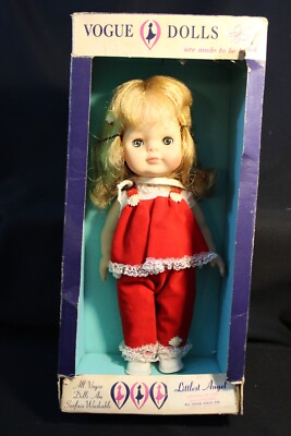 Vintage VOGUE 11 inch  Littlest Angel Doll #300 - Red Pants Outfit w White Trim