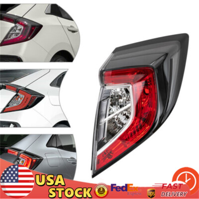 Tail Light Right Rear Lamp Passenger Side RH Fit 2017-2021 Honda Civic Hatchback