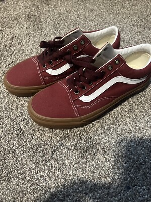 vans shoes men Used Burgundy/ Condition 9/10