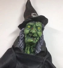 Vintage 1999 Paper Magic Group Witch Hanging Halloween Cape Prop Figure Decor