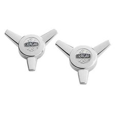 Cragar 09095-2 Cragar Ss Logo Spinner Center Caps