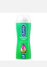 Image of 3 X Durex Play 2in1 Massage Lotion Lubricant Water Gel Aloe Vera 600ml
