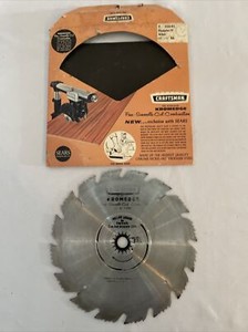 Vintage Craftsman Saw Blade Kromedge 9” Free Smooth Cut 9-32645 Arbor 5/8”-1/2”