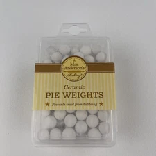 New Sealed Mrs Anderson’s Ceramic Pie Weights Prevents Crest From Bubbling. USA
