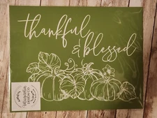 MDC DIY Adhesive Reusable Silkscreen Stencil 🍂Thankful & Blessed 🍂