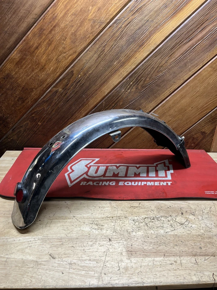 1970 SUZUKI TC90 TC 90 BLAZER REAR FENDER WITH MUD FLAP 63110-25000-159 - Image 2 of 3