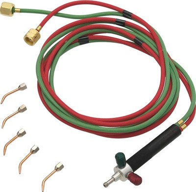 Little Torch Soldering Welding Kit 5 Tips Hoses Included