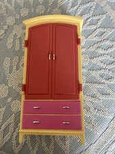 Vntg 2002Barbie Doll Wardrobe Armoire Replace...