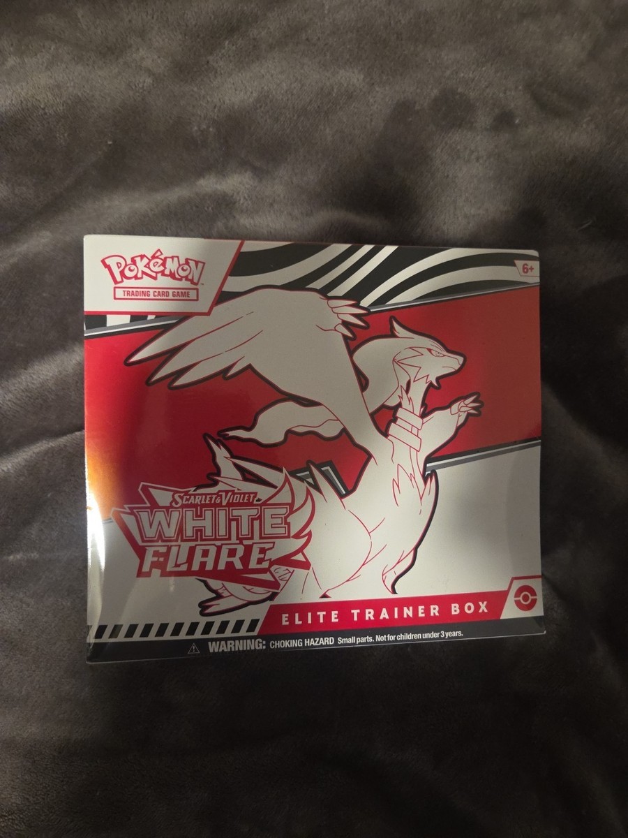 pokemon trading card game: white flare elite trainer box Black Bolt/White Flare Elite Trainer Box Pokémon Trading Card Game –  PackFlipps main image 1
