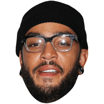 Travie Mccoy (Glasses) Maske aus Karton