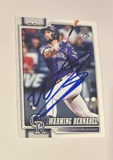 Warming Bernabel Nationals Baseball Autographed Signed 2026 Topps Card