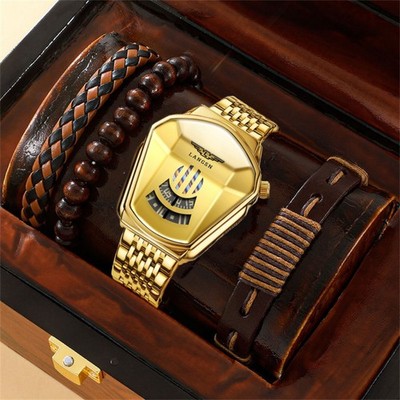 Men's Watch Business Waterproof Steel Strip Fully Automatic Quartz Watch