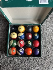 Vintage Pool Balls Mix No Cue Ball Mix Brand