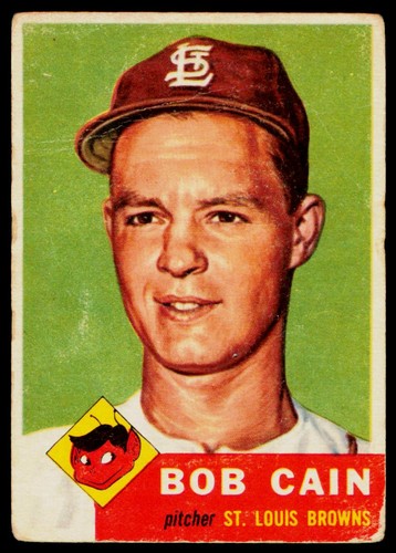 Bob Cain #266 1953 Topps card
