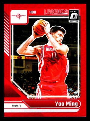 2024-25 Panini Donruss Optic Yao Ming True Red Prizm /99 #226 Houston Rockets