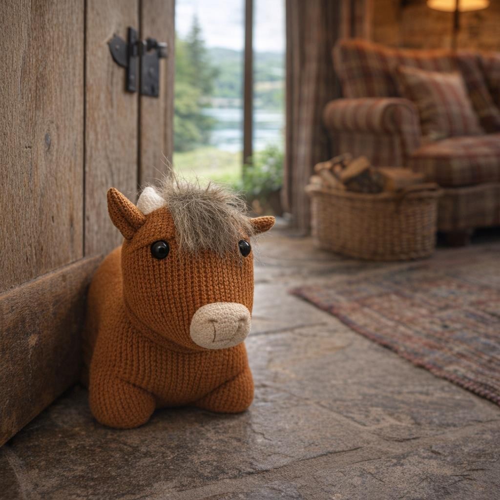 Novelty Cow Door Stop Highland Animal Heavy Weighted Stopper Country Home Decor