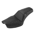 Black Driver Passenger Seat Fit For Harley Dyna Super Glide Low Rider FXDL 96 03