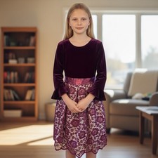 Jona Michelle Girls Pink Tulle Party Dress Sequin Bodice Size 12