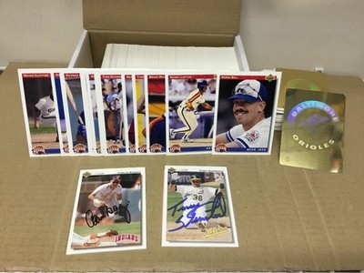 1992 Upper Deck Baseball Starter Set 421 + 85 dupes / plus 2 Autographs -Baerga