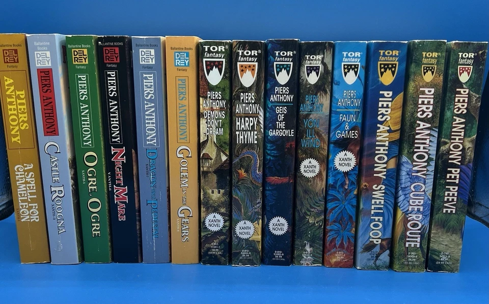 Lot of 14 Piers Anthony Xanth Series Vintage Fantasy Paperbacks Great Shape EUC - Image 2 of 4