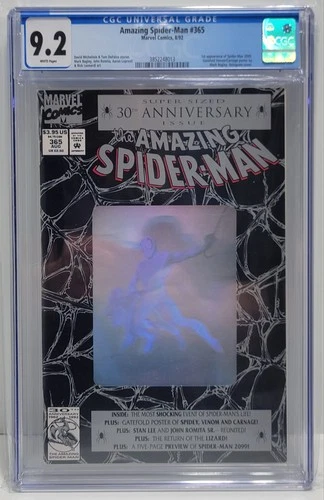 Amazing Spider-Man #365 CGC 9.2 First Appearance Spider-Man 2099 Hologram Cover