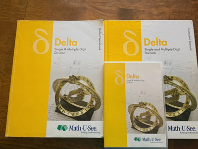 Math-U-See Delta Single & Multiple Digit Division Manual Workbook Steven Demme