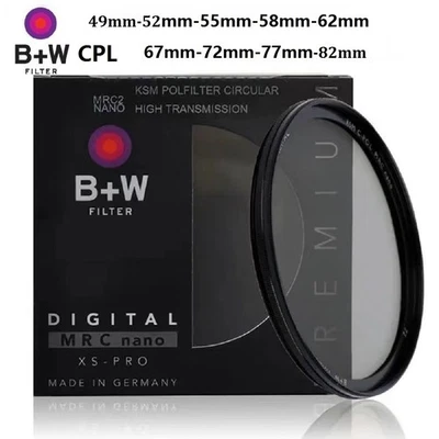 BW B+W CPL 49mm_82mm KSM Digital XS-PRO MRC Nano Haze Filter Polarizer/Polarizing