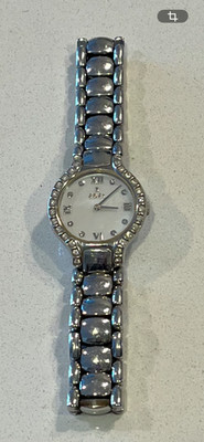 Pre-Owned Ebel Beluga Women s Stainless Steel Diamond Bezel/MoP face 28 mm Watch