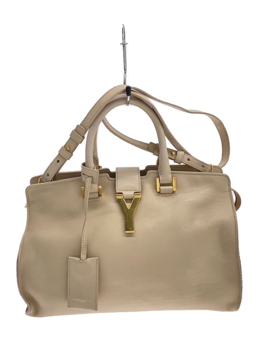 Borsa a mano SAINT LAURENT Petit Cabas linea Y pelle beige 311210.0913 usata