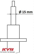 KYB 3418014 Stoßdämpfer Stossdämpfer Vorderachse Vorne für Audi 