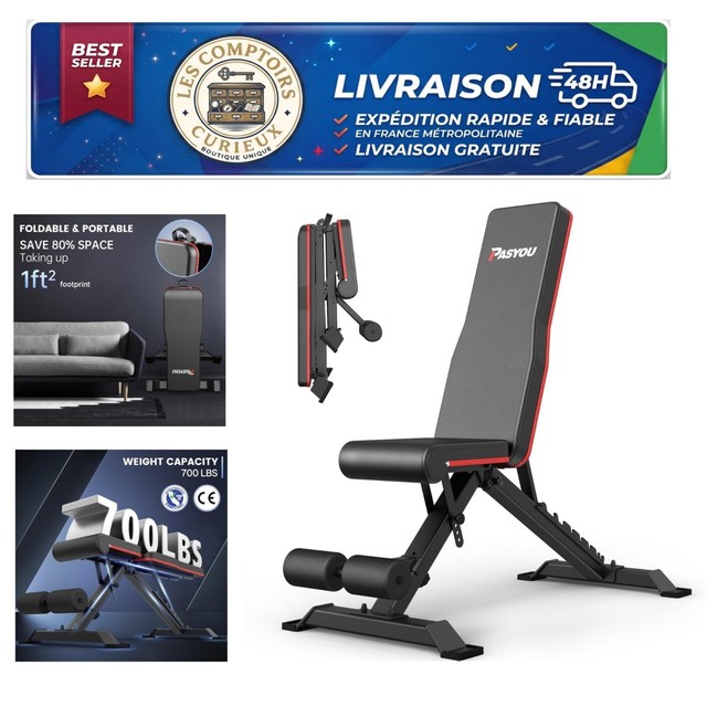 PASYOU Adjustable Weight Bench