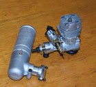 1990 Super Tigre G40 RC model airplane engine Muffler 40 vintage .40 motor Italy — photo 1