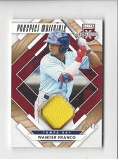2020 Elite Extra Edition Prospect Materials Red Wander Franco RC JERSEY Rays /49