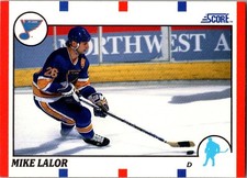 1990-91 Score - Mike Lalor #67 (RC)