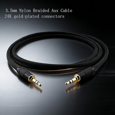 4N OFC L-4E6S 3.5mm AUX Male Cable For HD Audio Player Car Headphone Amplifier