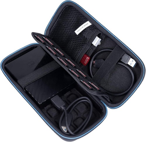 Hard Carrying Case for External HDD Waterproof Shockproof Black Compact - Picture 4 of 11