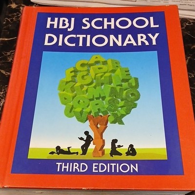 Harcourt Brace Jovanovich HBJ School Dictionary Third Edition Hardcover