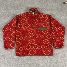 Patagonia Synchilla Medium Snap T Fleece Pullover Jacket Sweater Geometric Aztec