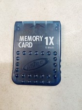 Intec 1x Memory Card Blue 15 Blocks PlayStation 1 PS 6103-A