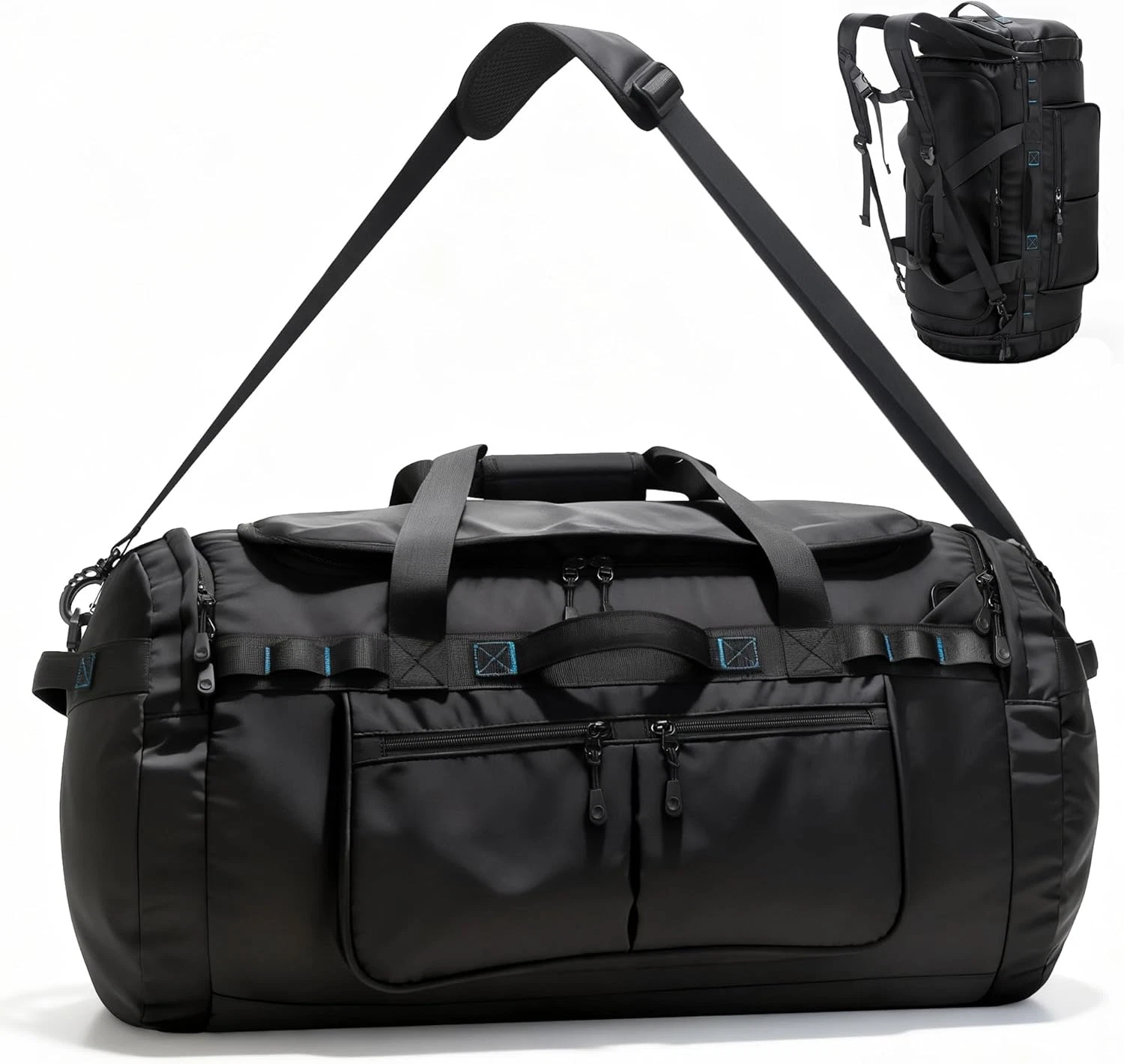 90L Waterproof Duffle Backpack with Shoe Compartment for Gym & Hiking