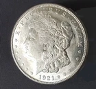 1921 S $1 MORGAN SILVER DOLLAR ~ SAN FRANCISCO MINT  UNCIRCULATED + AIRTITE CASE