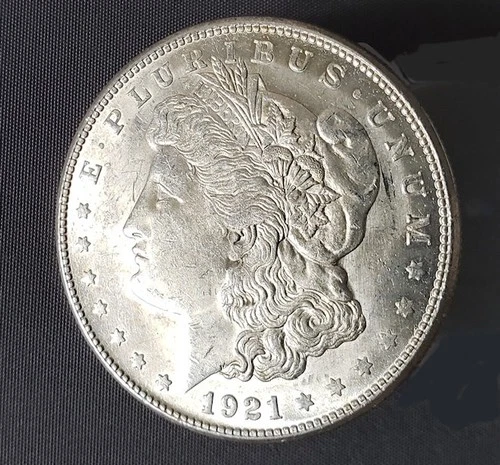 1921 S $1 MORGAN SILVER DOLLAR ~ SAN FRANCISCO MINT  UNCIRCULATED + AIRTITE CASE