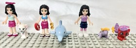 LEGO Friends Set Lot; 41013, 41028, 3936, 41041, and 41069, Excellent Condition