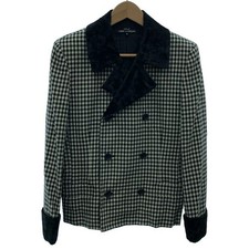  Used tricot COMME des GARCONS P coat 90s vintage 90s OLD AD1991 jacket check d